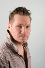 Obraz premium portrait of blonde man in shirt