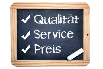 Fototapeta premium Qualität Service Preis