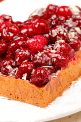 sweet cake in heart shape