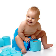 Child on potty
