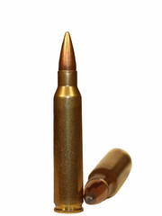 bullet isolated on white background