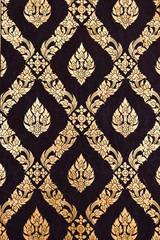 flower pattern in traditional Thai style art