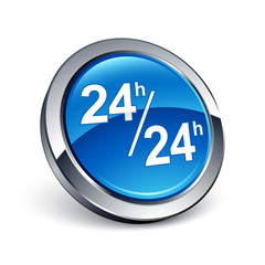 icône bouton internet 24/24