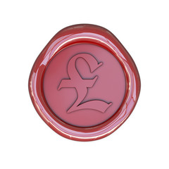 Wax seal with pound sign