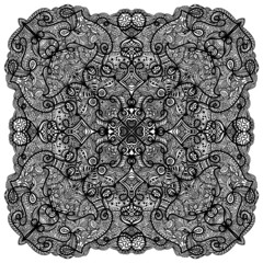 Black detailed ornament