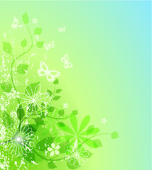 Abstract spring illustration (vector eps10)