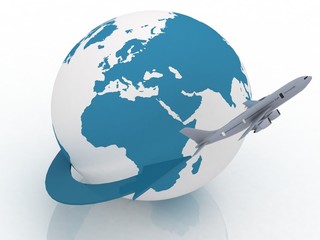 Fototapeta premium airplane travel