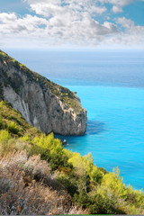 Beautiful coast of Greece, Lefkas Island