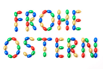 Frohe Ostern - Ostergrüße aus Schokoladeneier