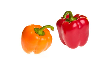 Isolated on white paprika