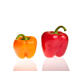 Isolated on white paprika