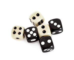 Dices isolated on white