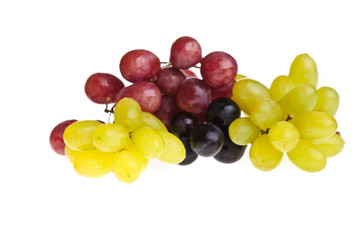 Grapes on white isolated background