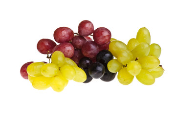 Grapes on white isolated background