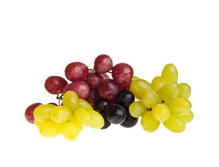 Different fruits isolated on white