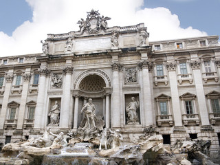 Trevi Fountain in Rome Italy