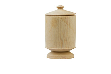 Wooden Cup isolate on white background