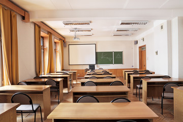 Empty classroom