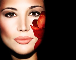 Obraz premium Beautiful female face