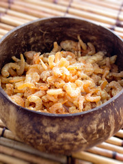 bowl of dried shrimps
