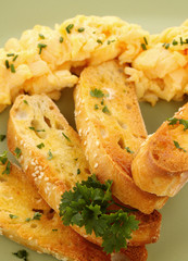 Toast And Scrambled Eggs