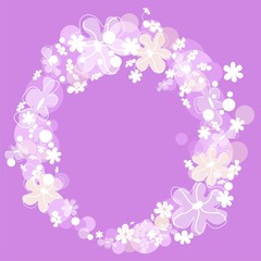 Romantic flower background