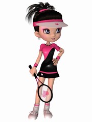 Cute Tennis Player