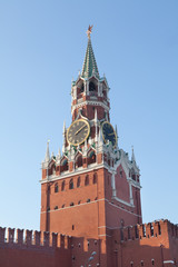Fototapeta premium Спасская башня Московского кремля.