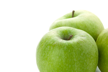 Ripe green apples