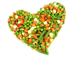 Photo sur Plexiglas Légumes Mélange de légumes surgelés