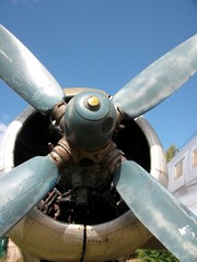 alter Flugzeug-Sternmotor