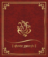 Ganesha, Diwali greetings card, royal Rajasthan, India