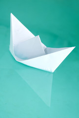 Ship  toy  paper  floats