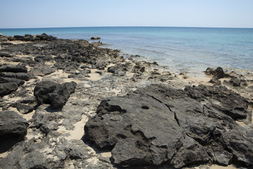 spiaggia di rocce