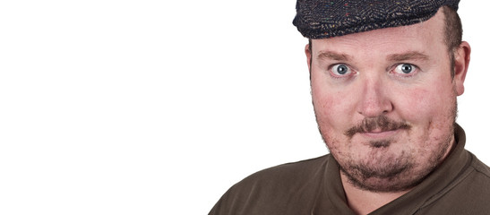 middle age man with expression on his face