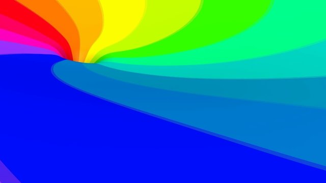 3D Regenbogen Strudel Video 01