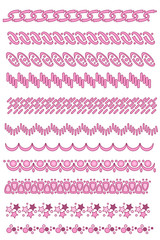 Pink trim collection