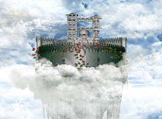 cittadella medievale sulle nuvole © EllerslieArt