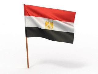 flag fluttering in the wind. Egypt