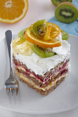 fruit cake sweet food