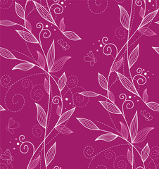 Fototapeta na wymiar Floral seamless pattern