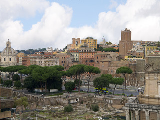 The Ancient Forum of Rome Italy