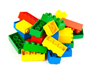 Naklejka premium color building blocks