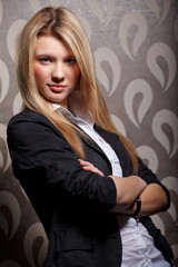 Portrait of young woman