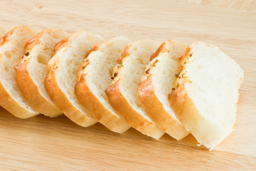 Stack of Garlic bread