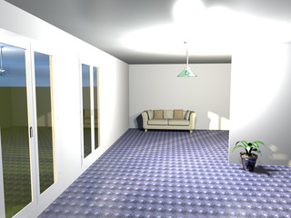 View of interior space