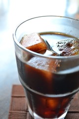 アイスコーヒーのアップ