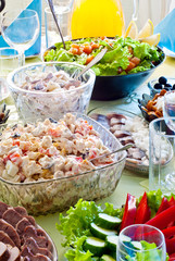food on the table