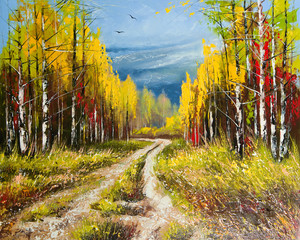 Oil Painting - gold autumn - 30284948