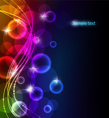 Abstract color glowing background
